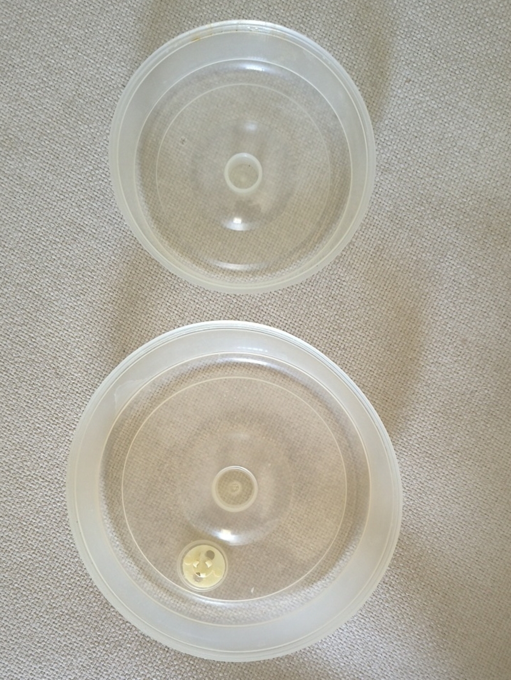 Clear Plastic Storage Lids - Set of 2